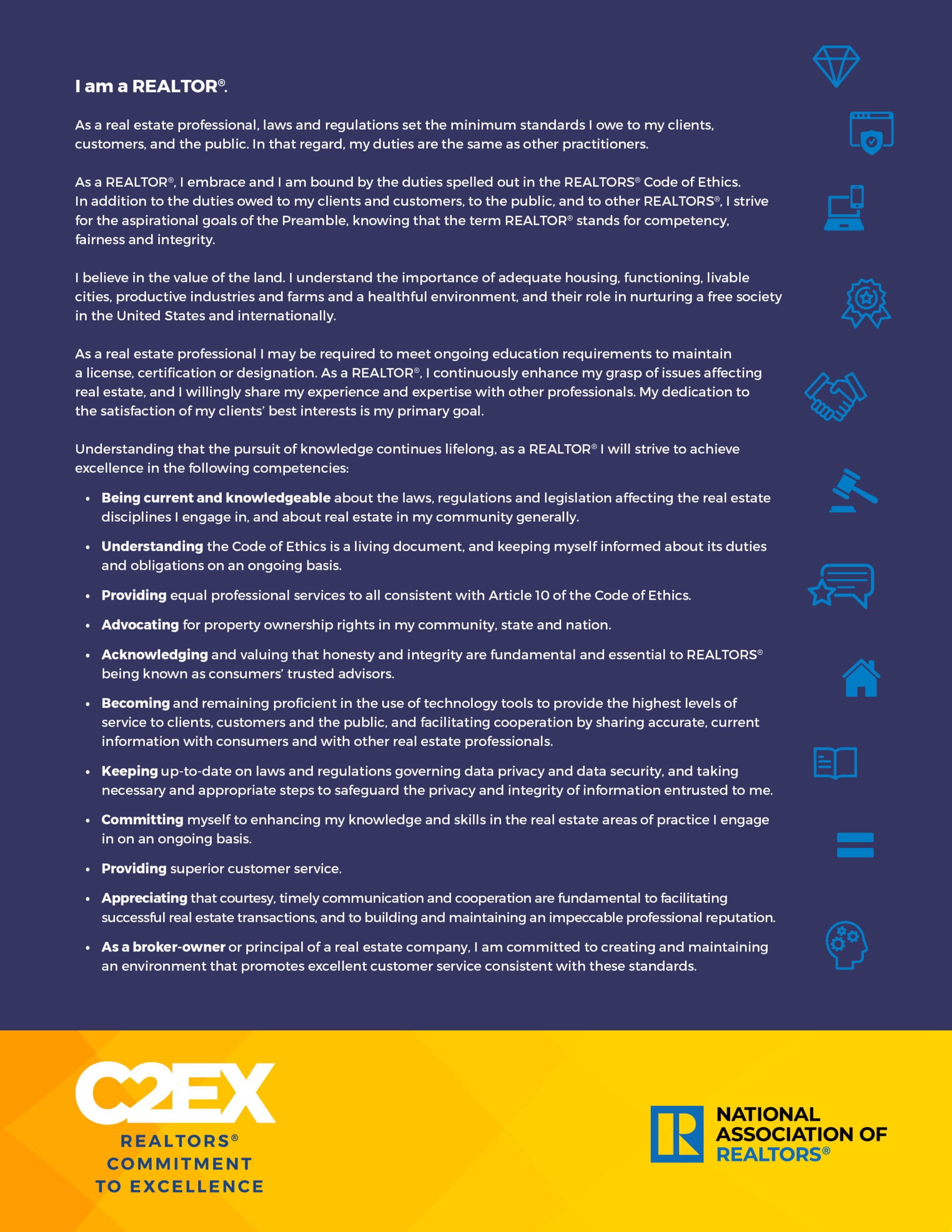 C2EX Pledge Flyer